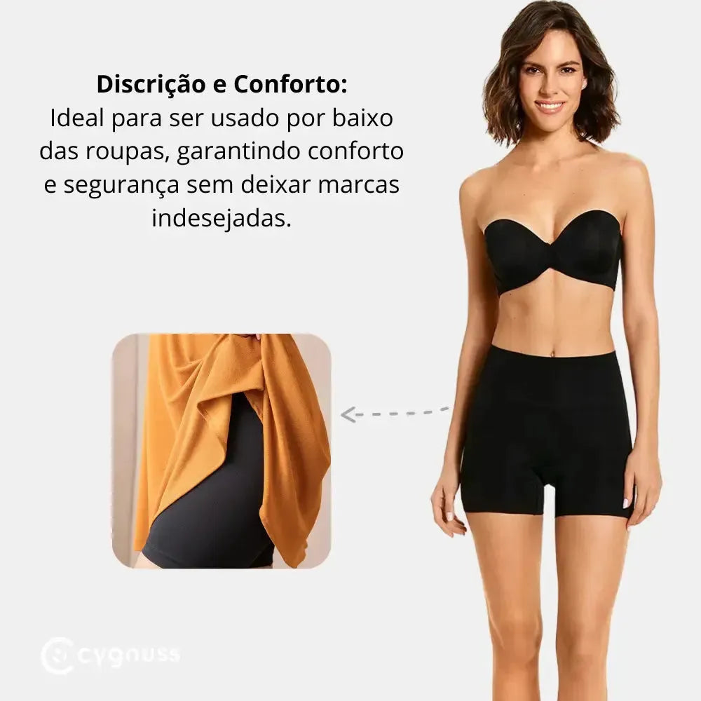 Short Comfort Modelador - com Faixa de Silicone