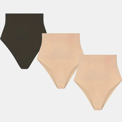 Kit 3 Unidades Calcinha Modeladora Pêra - Modelo Tanga