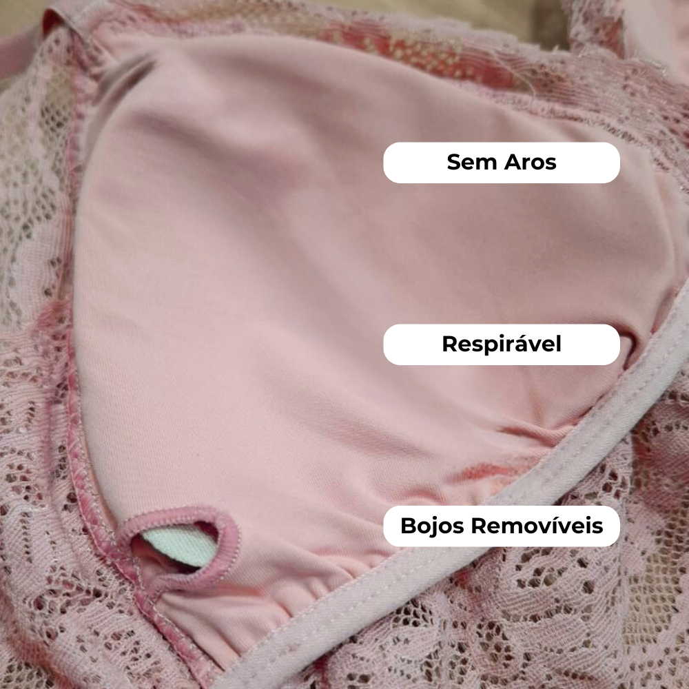 Sutiã Aurora - com Renda Delicada - Queima de Estoque
