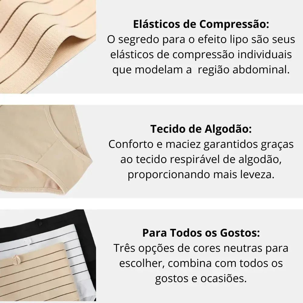 Calcinha Modeladora Model - Seca Barriga
