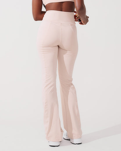 Calça Flare Bailarina Bege