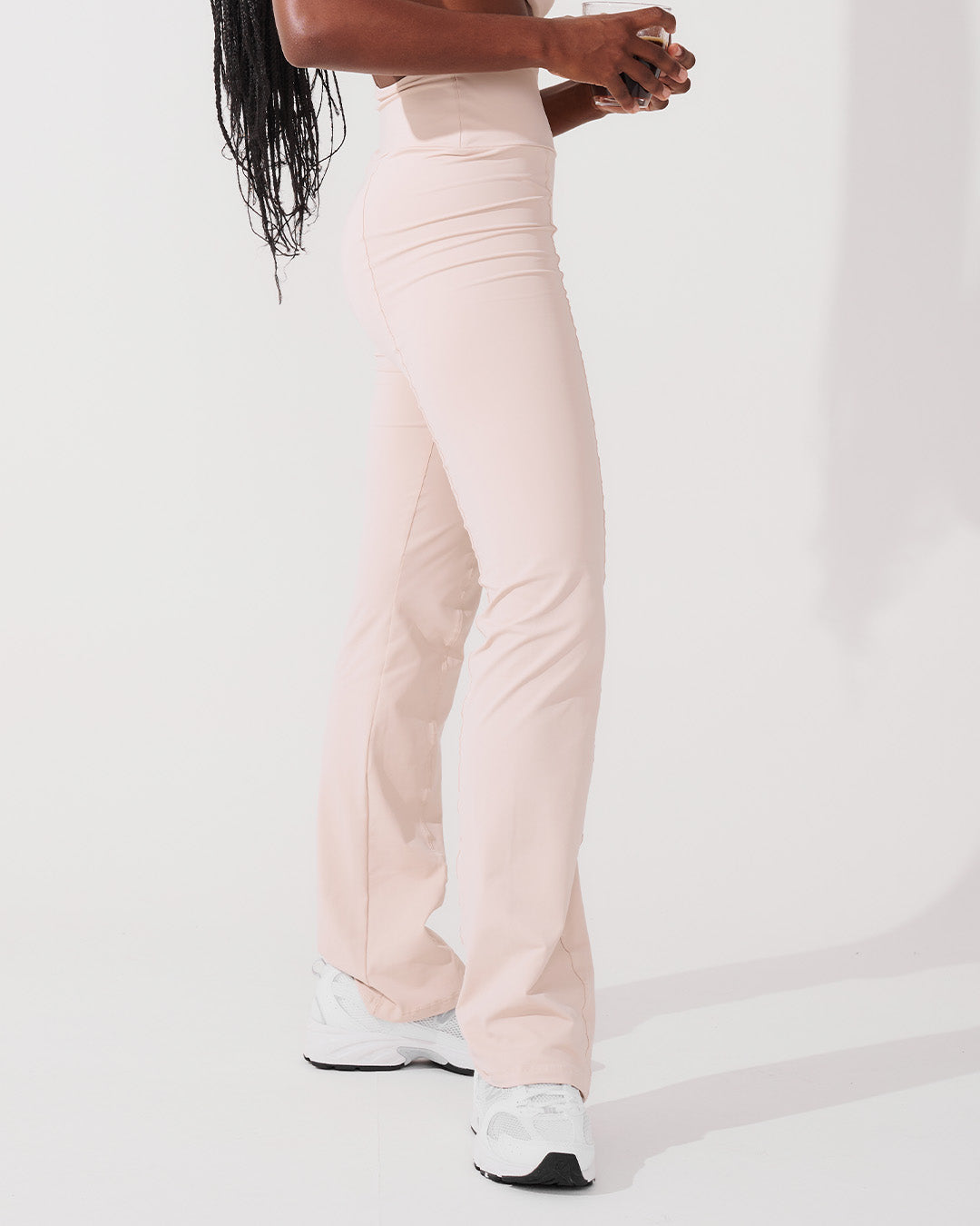 Calça Flare Bailarina Bege