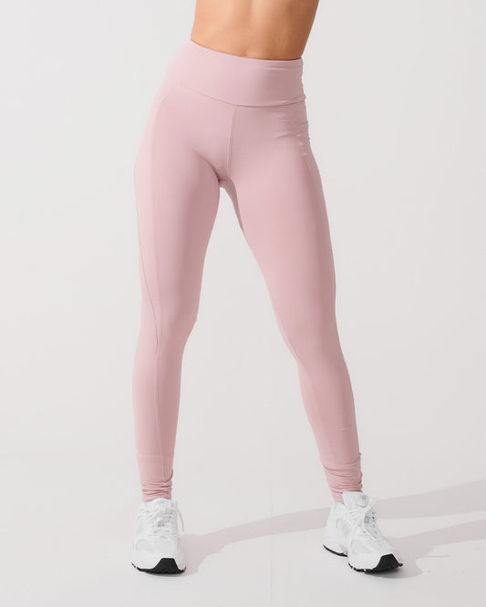 Calça Legging de Compressão com Forro Rose