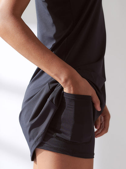 Kit P&B: Vestido Fitness Essencial Preto + Branco
